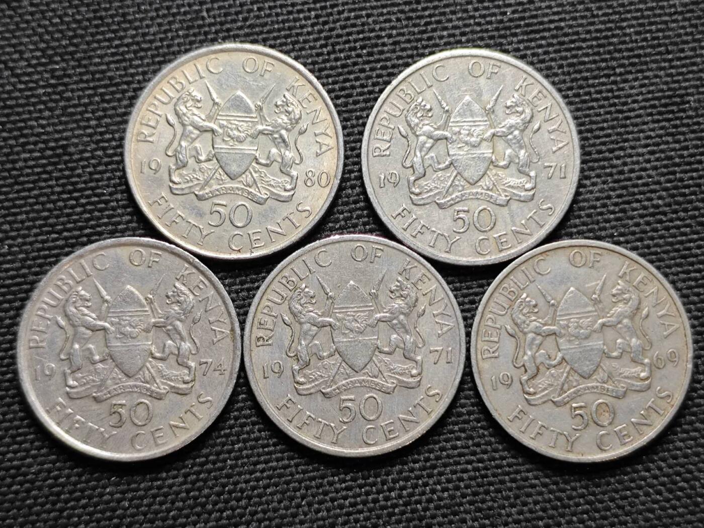 KK钱币收藏小铺  第364场  2月预留时间 周末发货  肯尼亚一组24枚