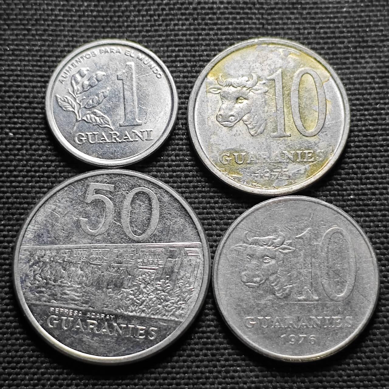 KK钱币收藏小铺  第364场  2月预留时间 周末发货  巴拉圭一组4枚