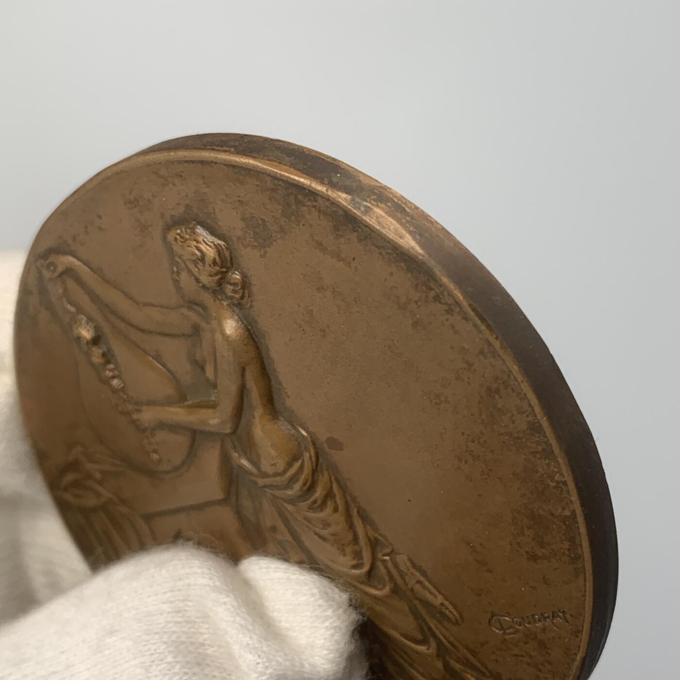 掌中浮雕-藏着的欧洲第040场 1967年新艺术大铜章，50.5mm