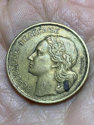 2025年第一百二十三场(总第一百四十九场）外国好品散币(免佣金) 法兰西第四共和国1951年20法郎(B标，博蒙莱罗热造)