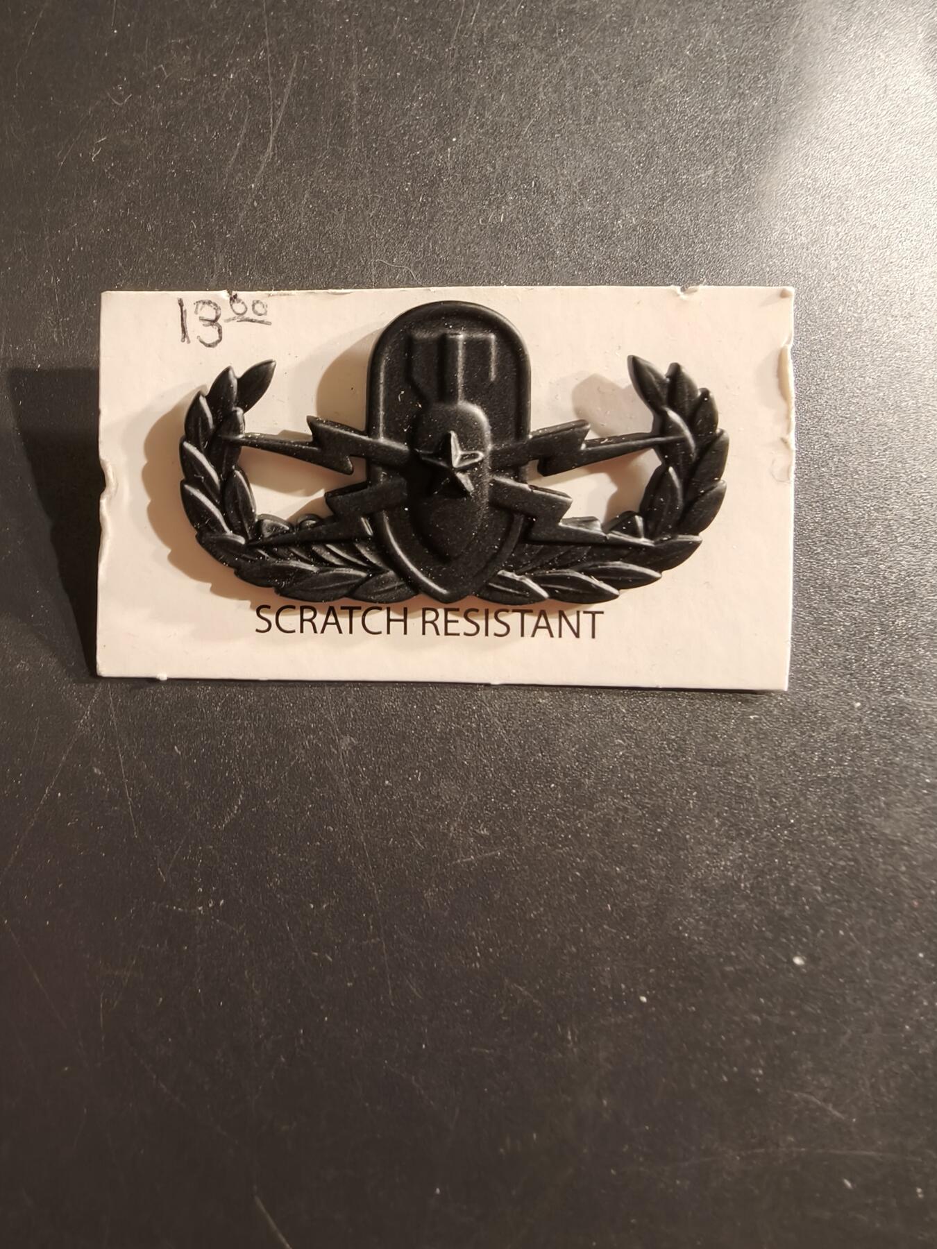 老王徽章第161期 美国武装部队爆炸物处理中级技能章     低可视度