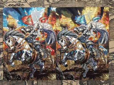 龙虎卡牌第六二场 百里霸场 （无佣金，周六结拍，欢迎送拍） - 粗闪+冷烫粗闪 奇点 五虎 马超