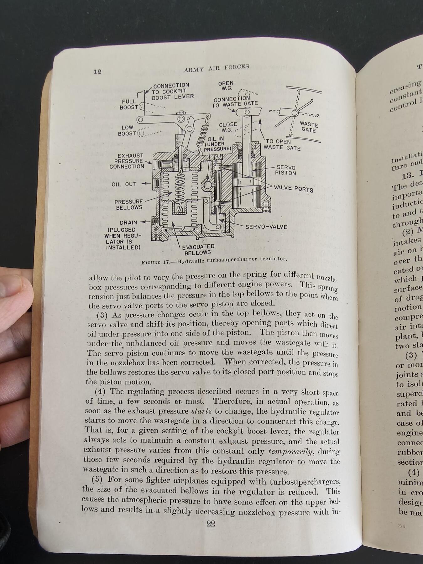 老王徽章第161期 美国战争部《涡轮增压器和飞机动力装置》技术手册     1943年出版      供美国陆军/海军航空兵及地勤人员学习使用     内容丰富       32页