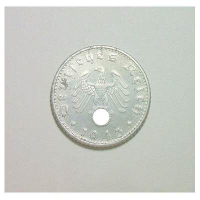 德国第三帝国1943年D版50芬尼 好品  - 德国第三帝国1943年D版50芬尼 好品 