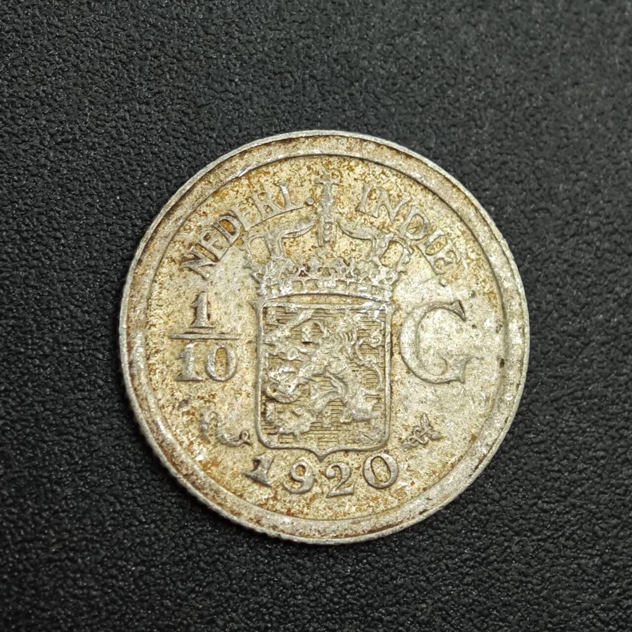 【淘币小摊】实时拍第七百八十八拍   散币小银币场   满百包邮可预留二周 每周一统一发货   荷属东印度1920年1/10盾银币