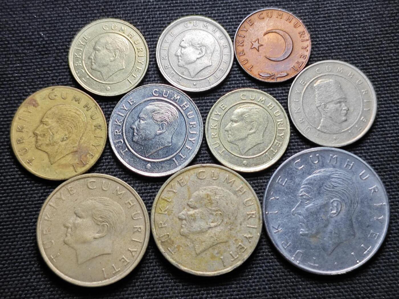 KK钱币收藏小铺  第364场  2月预留时间 周末发货  土耳其一组20枚