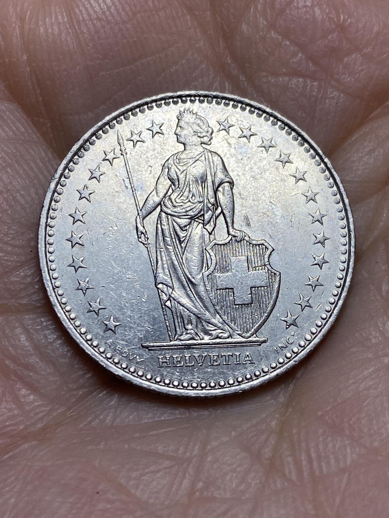 2025年第一百二十三场(总第一百四十九场）外国好品散币(免佣金) 瑞士🇨🇭1989年1法郎