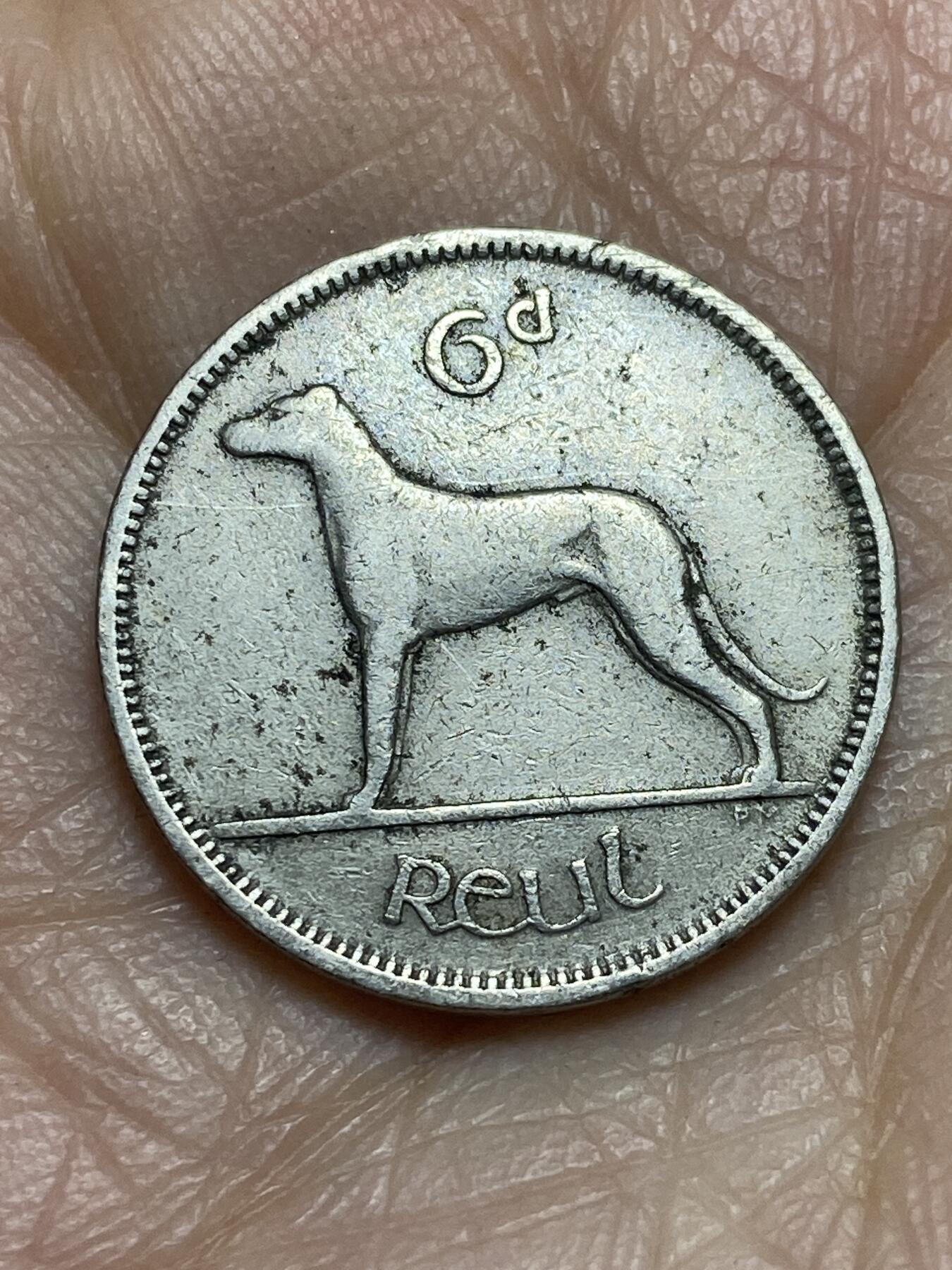 2025年第一百二十三场(总第一百四十九场）外国好品散币(免佣金) 爱尔兰🇮🇪1942年6便士(共和国时期第一套第二版)