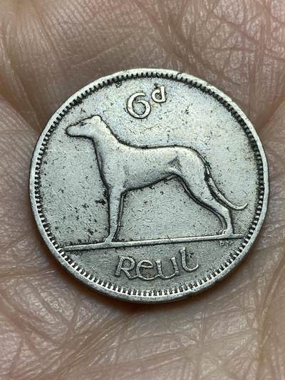 2025年第一百二十三场(总第一百四十九场）外国好品散币(免佣金) - 爱尔兰🇮🇪1942年6便士(共和国时期第一套第二版)