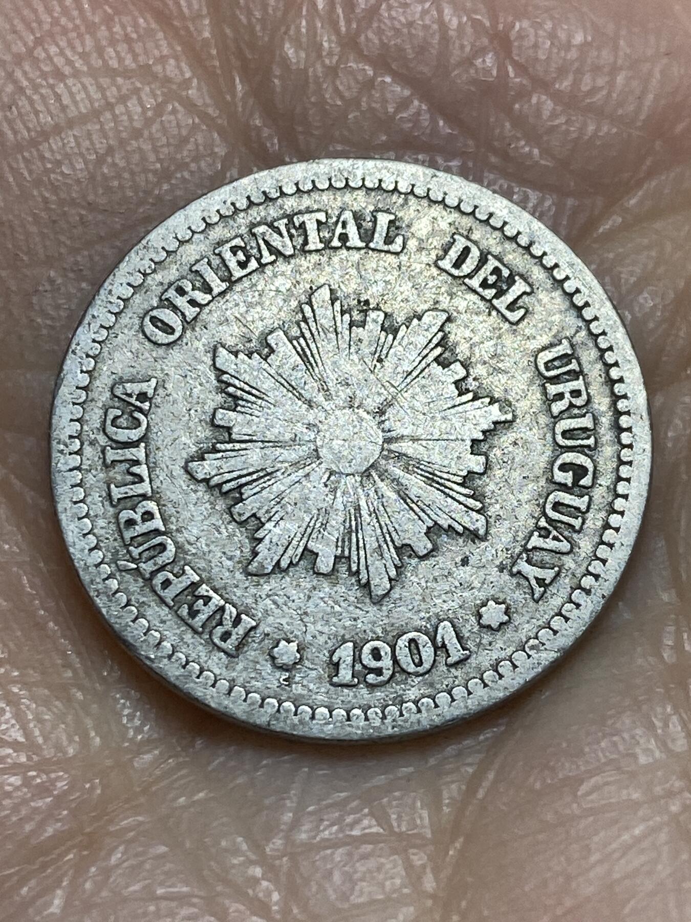 2025年第一百二十三场(总第一百四十九场）外国好品散币(免佣金) 乌拉圭🇺🇾1901年2分