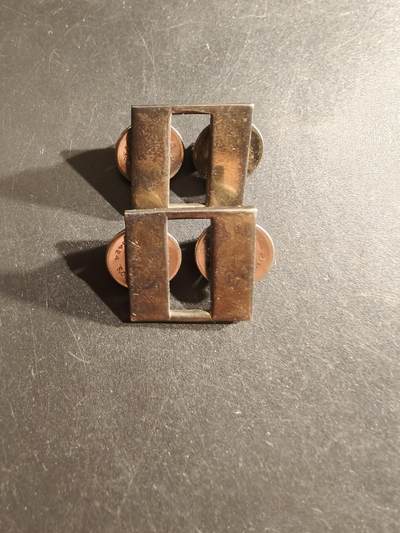 老王徽章第161期 - 美国上尉军衔符号一组2枚     925银    9.2g