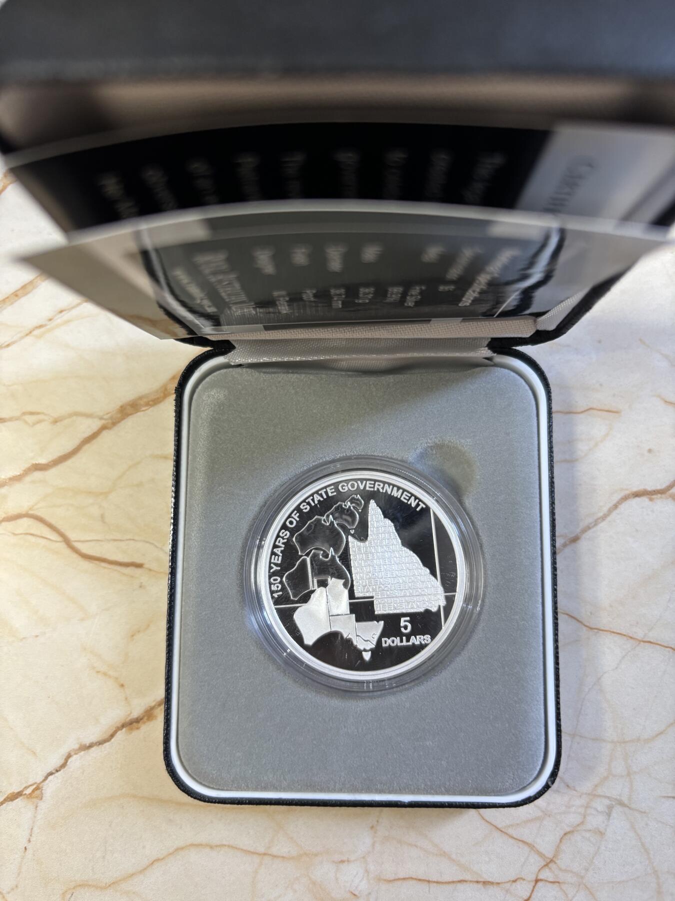 第181期拍卖 澳大利亚2009年昆士兰州150周年36.31克纪念银币，999银，发行12500枚