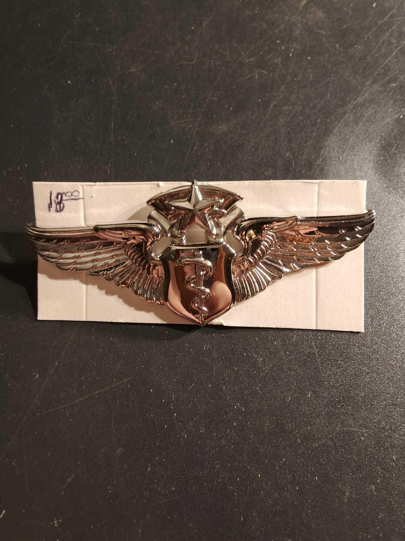 老王徽章第161期 美国空军军医高级技能章     3英寸