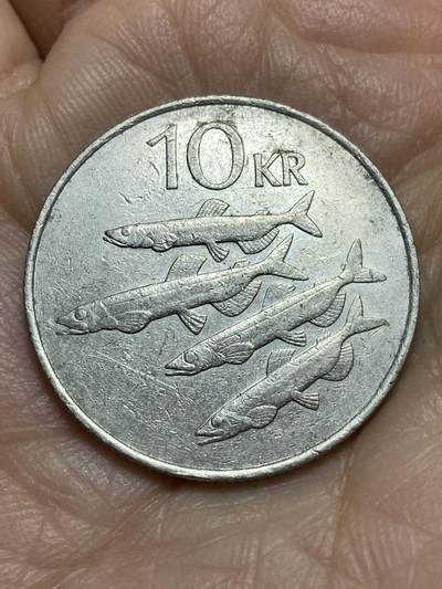 2025年第一百二十三场(总第一百四十九场）外国好品散币(免佣金) - 冰岛🇮🇸1984年10克朗(共和国时期第二套第一版)