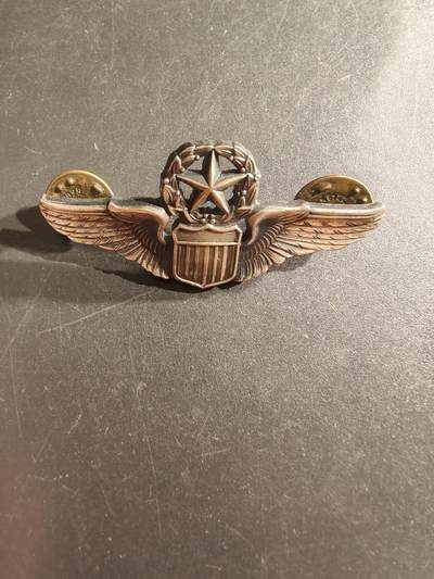 老王徽章第161期 - 美国空军飞行员高级技能章      包银     2英寸