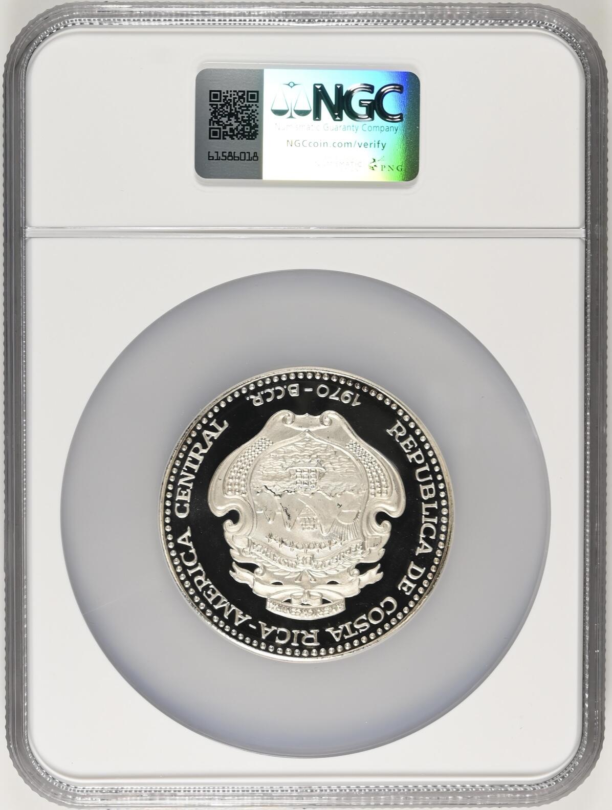S&S Numismatic世界钱币-拍卖 第115期  哥斯达黎加1970年5枚全套精制纪念银币 NGC PF64-69UC