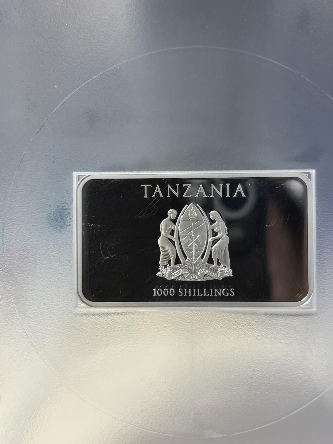 第181期拍卖 坦桑尼亚2014年三只灵猴方形纪念银币PCGS-PR69带证书，999银，1盎司，发行1888枚