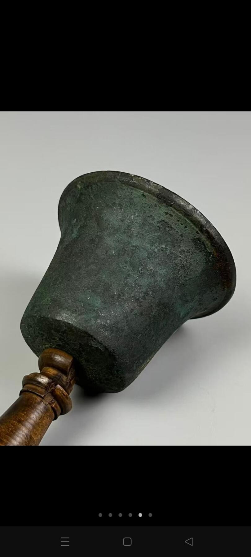 清末民国时期 【铜摇铃】保老保真、品相如图！