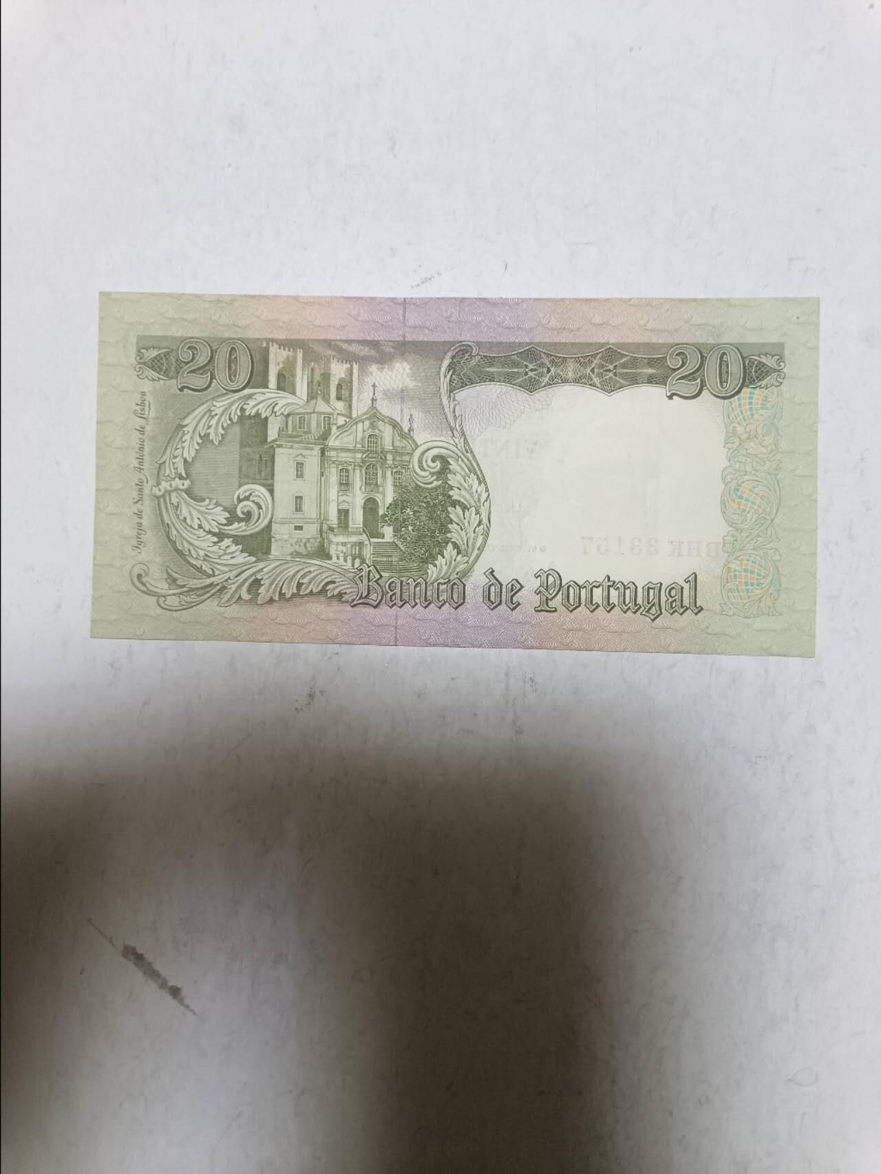 【20251106】非全新纸币第301场 葡萄牙1964年20埃斯库多