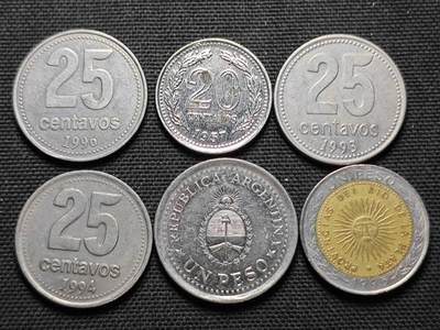 KK钱币收藏小铺  第364场  2月预留时间 周末发货 -  阿根廷一组16枚