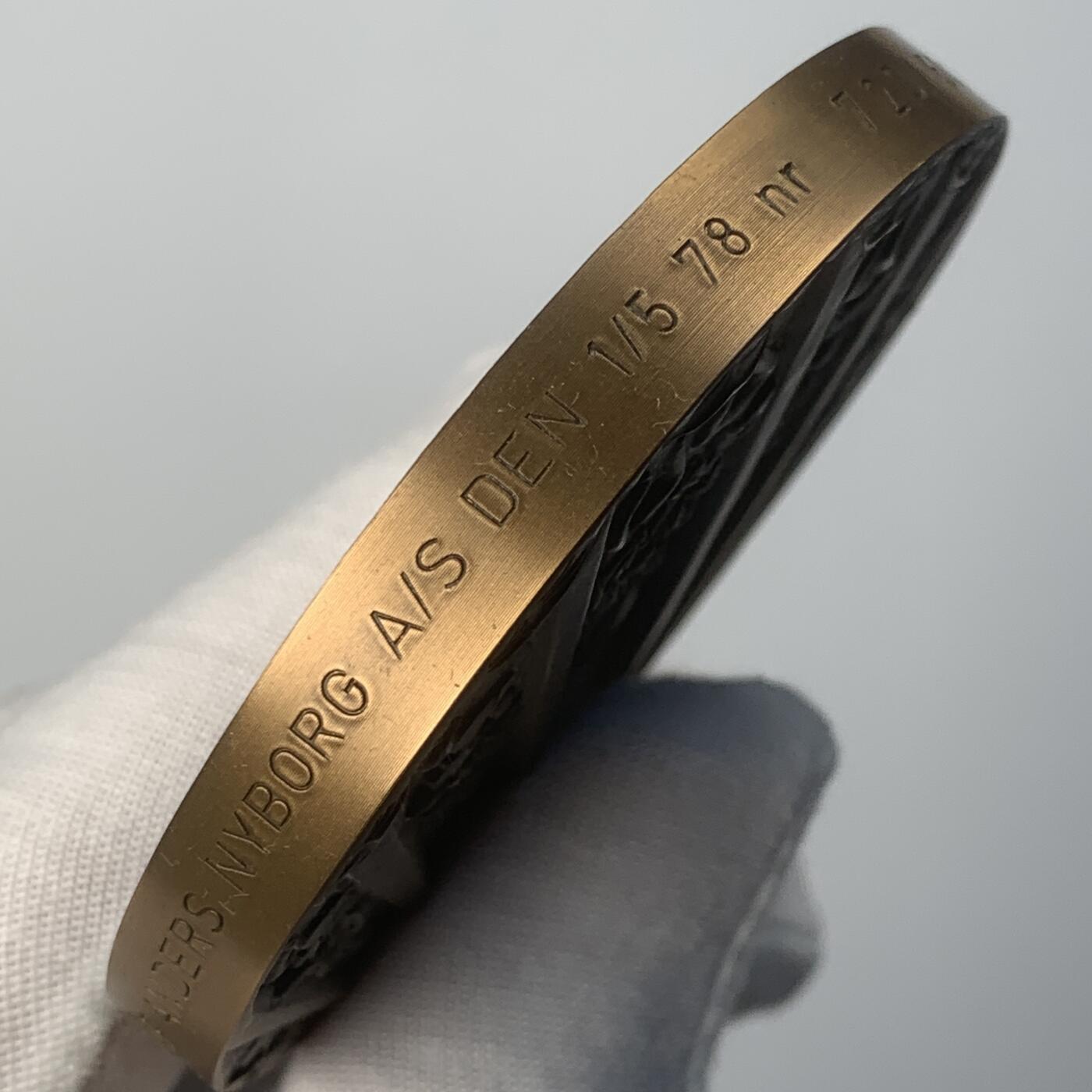 掌中浮雕-藏着的欧洲第040场 1978年丹麦音乐节大铜章，70mm，原盒