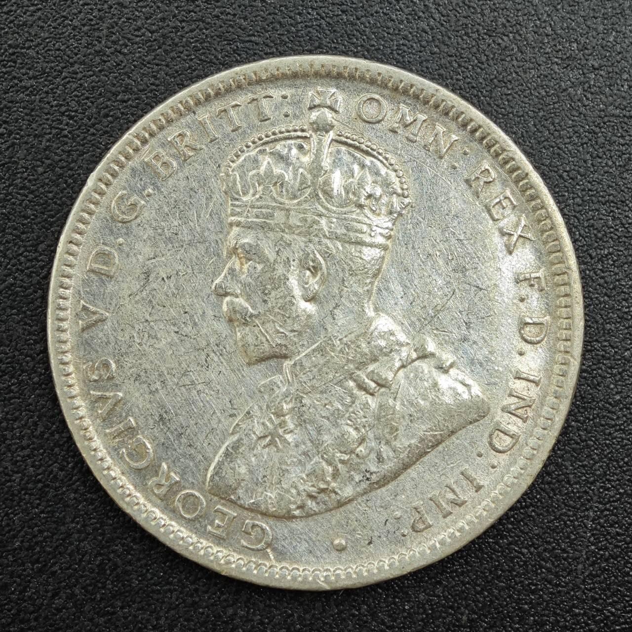 【淘币小摊】实时拍第七百八十八拍   散币小银币场   满百包邮可预留二周 每周一统一发货   澳大利亚1918年乔治五世一先令银币