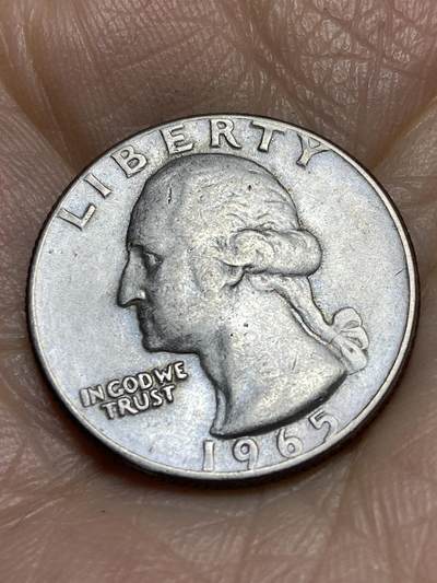 2025年第一百二十三场(总第一百四十九场）外国好品散币(免佣金) 美国🇺🇸1965年1/4美元(无标版)