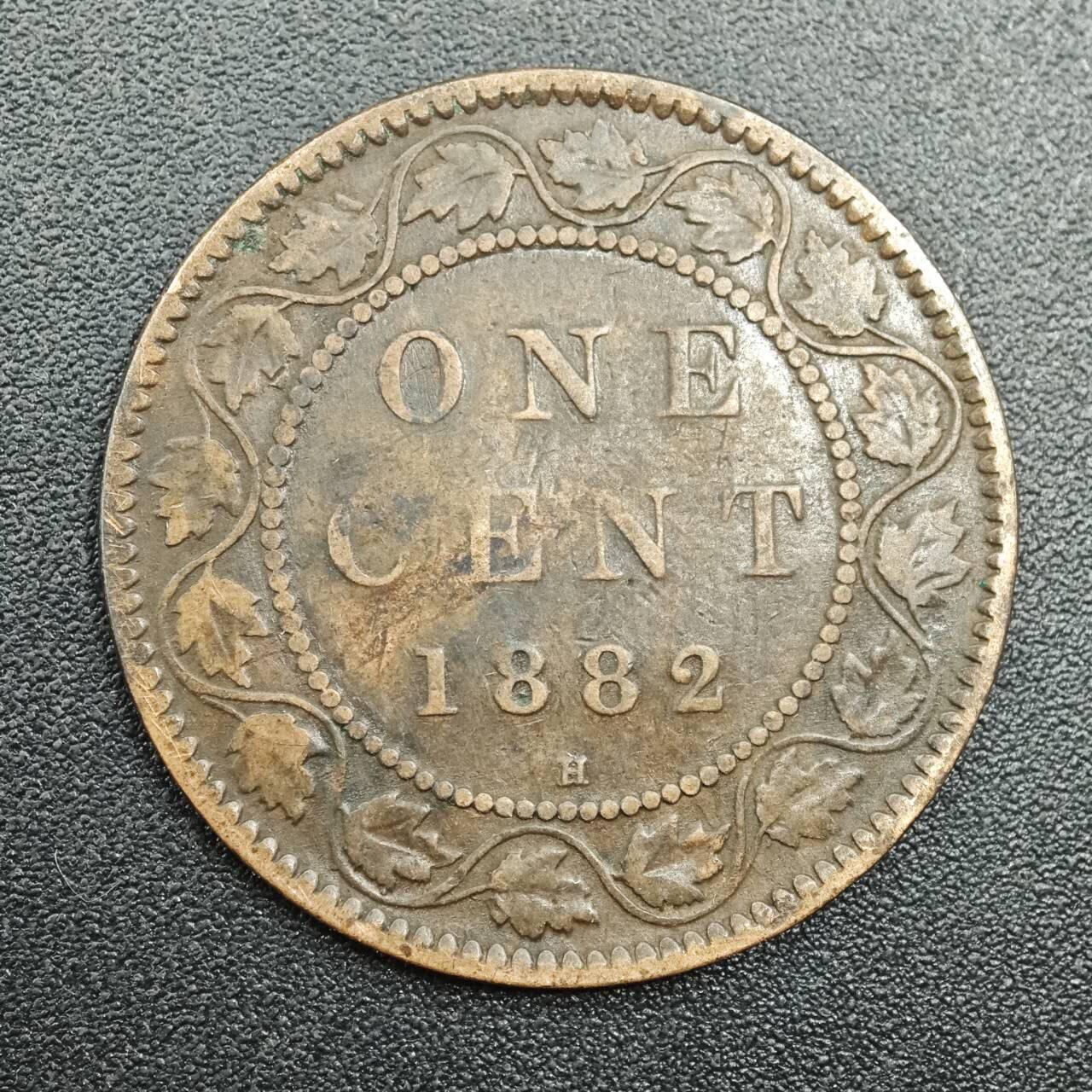 【淘币小摊】实时拍第七百八十八拍   散币小银币场   满百包邮可预留二周 每周一统一发货   加拿大1882年维多利亚一分铜币