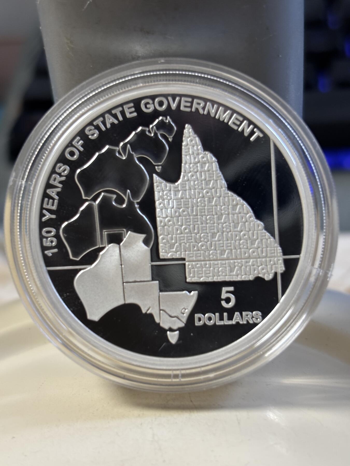 第181期拍卖 澳大利亚2009年昆士兰州150周年36.31克纪念银币，999银，发行12500枚