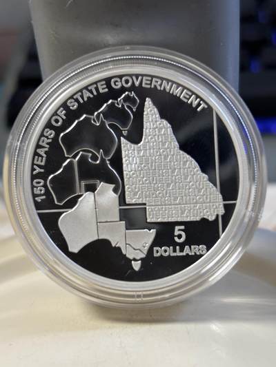 第181期拍卖 - 澳大利亚2009年昆士兰州150周年36.31克纪念银币，999银，发行12500枚