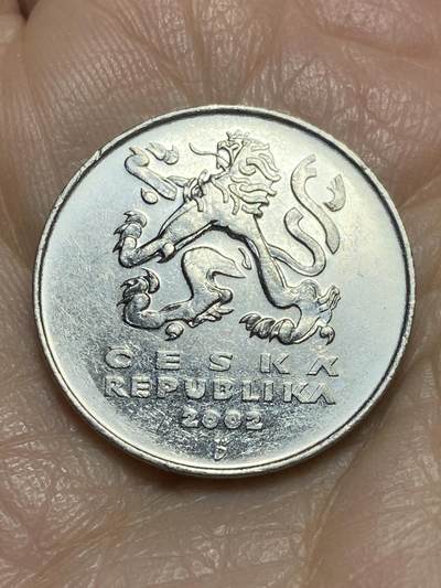 2025年第一百二十三场(总第一百四十九场）外国好品散币(免佣金) 捷克🇨🇿2002年5克朗