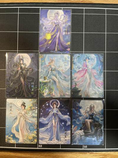 欢迎送拍、免费出卡没坑位费没手续费，各种换旧好卡 - 【彩闪一套】画的n次方、黑白灰 琅琊卡藏&中秋限定礼盒