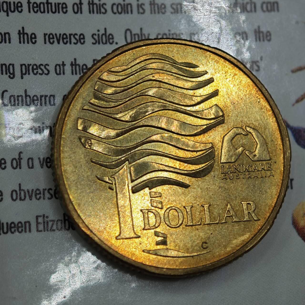 【淘币小摊】实时拍第七百八十八拍   散币小银币场   满百包邮可预留二周 每周一统一发货   澳大利亚1993年保护水资源一元纪念币