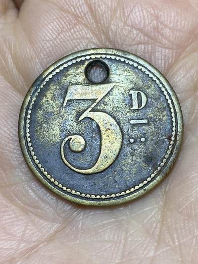 2025年第一百二十二场(总第一百四十八场）外国好品散币(免佣金) - 英国🇬🇧埃克塞特商业咖啡宫殿3便士代币