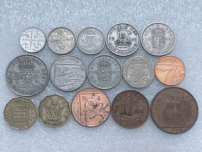 第一海外回流一元起拍收藏 散集专场  第261期 - 英国硬币 15枚 无重复