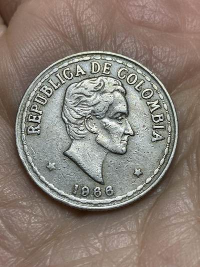 2025年第一百二十三场(总第一百四十九场）外国好品散币(免佣金) 哥伦比亚🇨🇴1966年5分