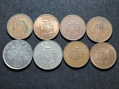 KK钱币收藏小铺  第364场  2月预留时间 周末发货 -  牙买加一组8枚