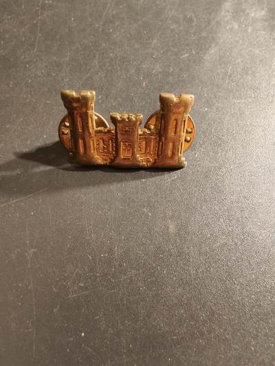 老王徽章第161期 - 美国工兵领章    二战时期