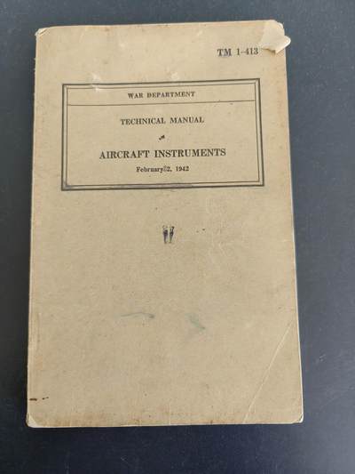 老王徽章第161期 - 美国战争部“飞机仪表”技术手册     1942年出版     供美国海陆军航空兵和地勤人员培训使用      234页     内容丰富 