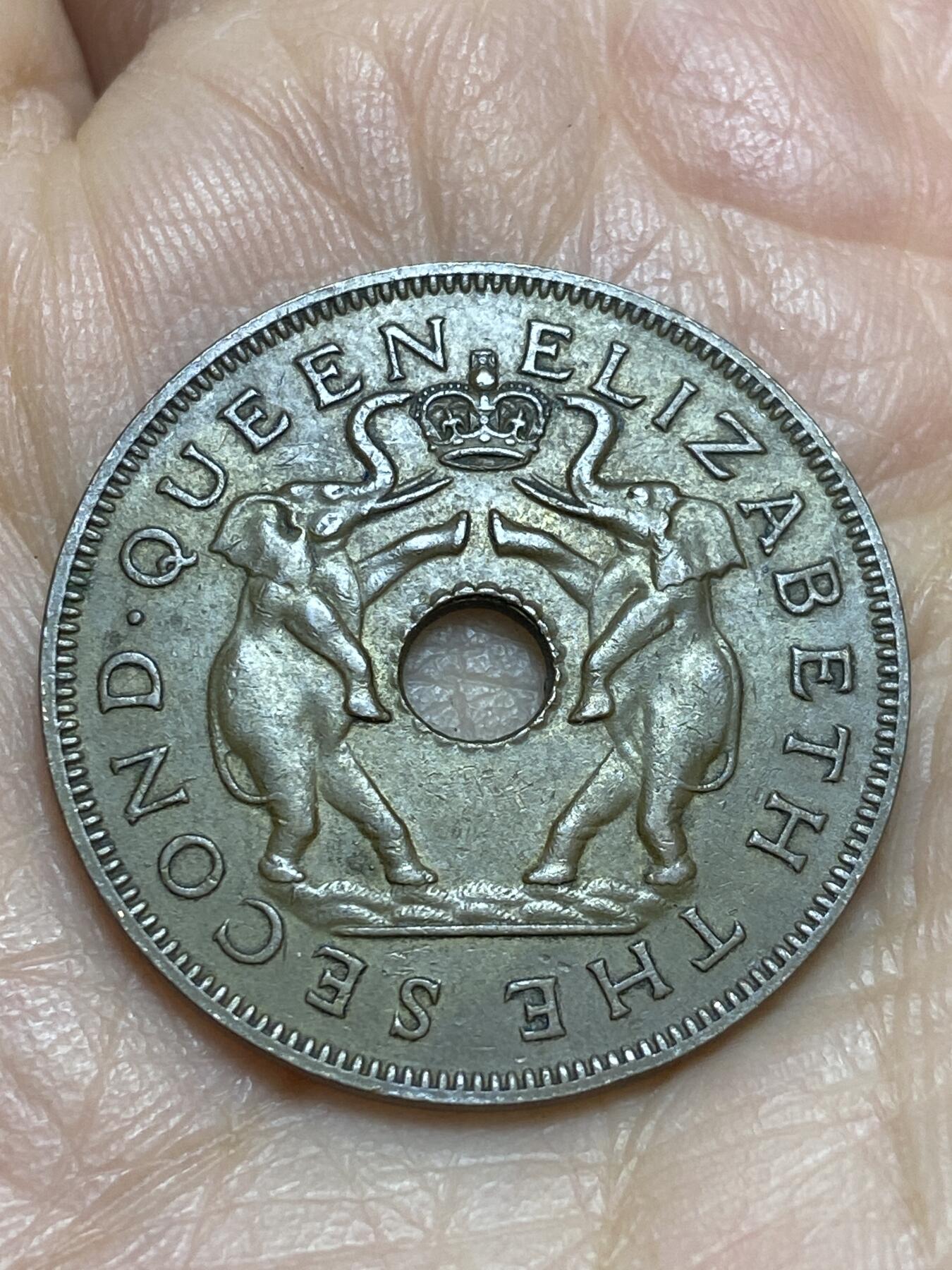 2025年第一百二十三场(总第一百四十九场）外国好品散币(免佣金) 少见好品–英属罗德西亚和尼亚萨兰1956年1便士