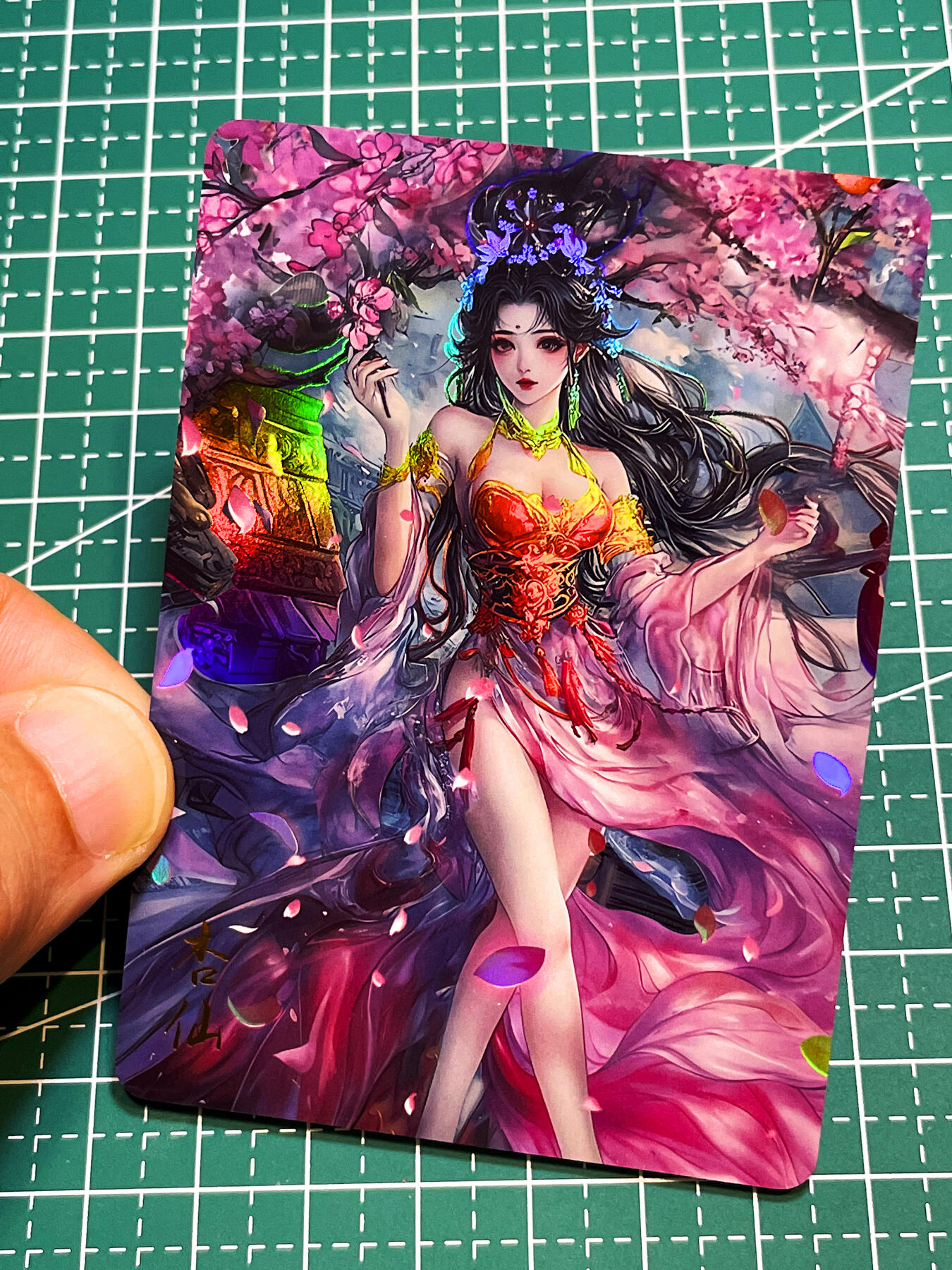 显眼宝36期 11月12日晚21:50截拍 佣金1起 可寄存～ 闲宅卡牌 红尘西游第一弹  散配 杏仙 一枚 彩闪 63*88