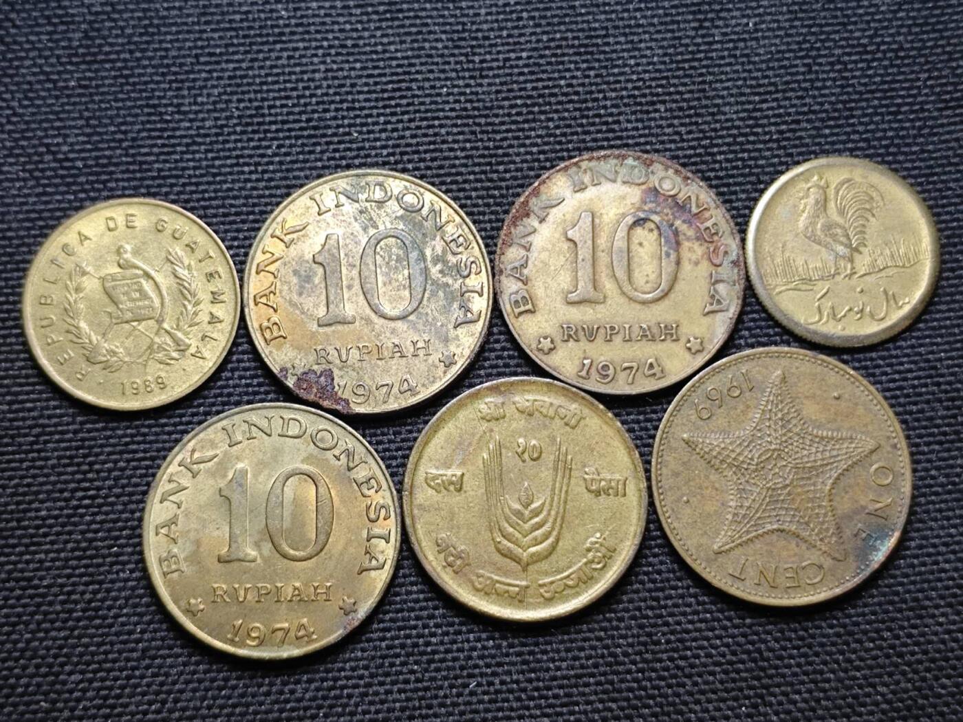 KK钱币收藏小铺  第364场  2月预留时间 周末发货  铜币一组7枚