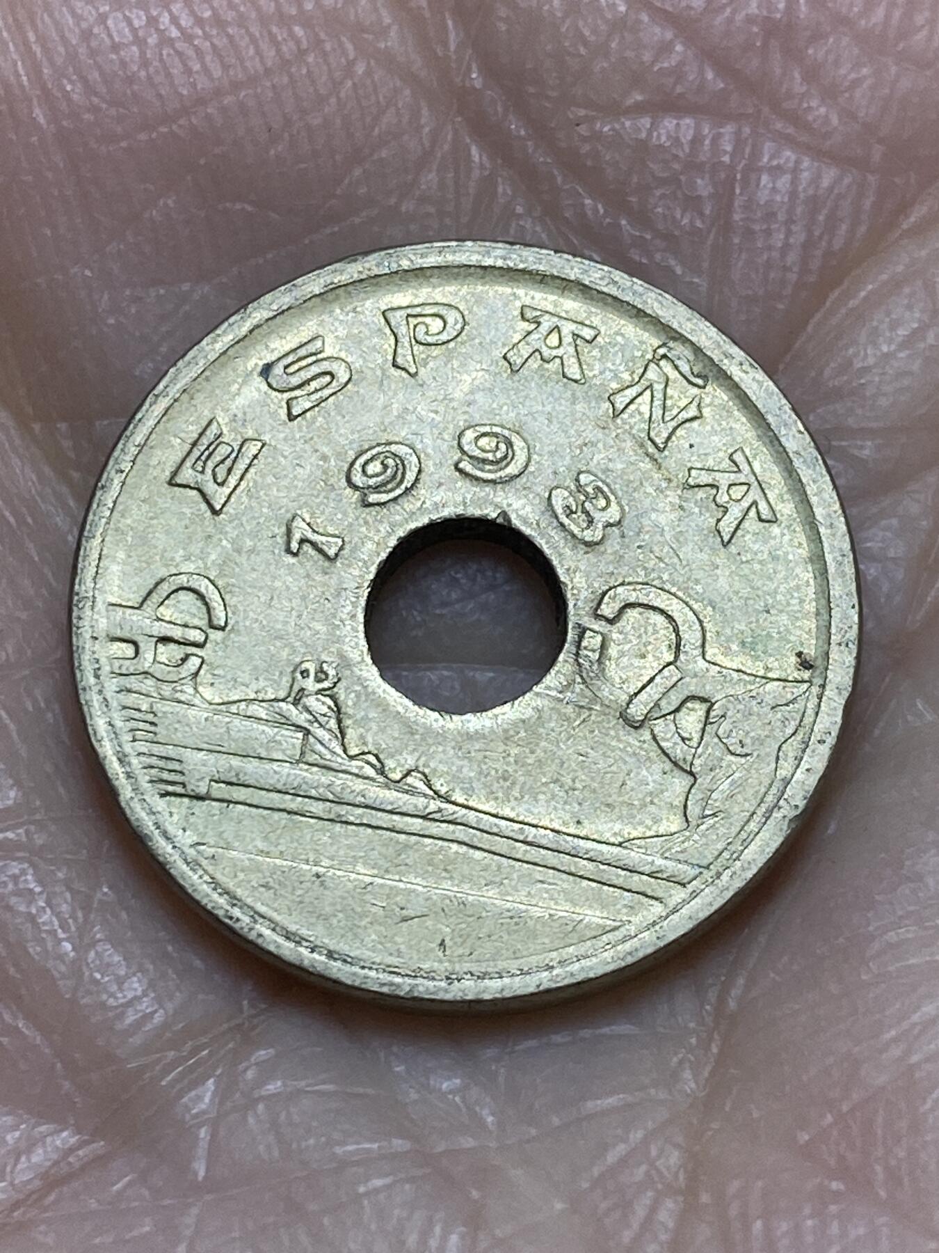 2025年第一百二十二场(总第一百四十八场）外国好品散币(免佣金) 西班牙🇪🇸1993年25比塞塔(巴斯克自治区纪念币)