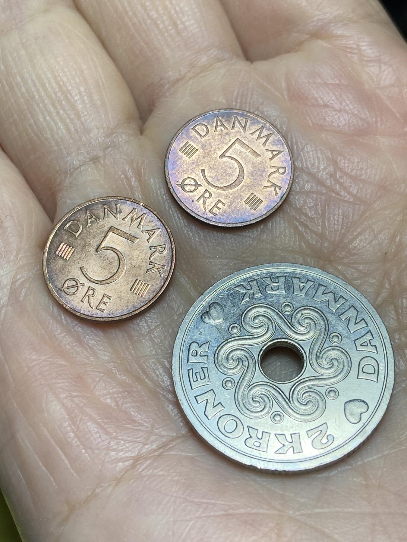 2025年第一百二十二场(总第一百四十八场）外国好品散币(免佣金) 丹麦🇩🇰3枚：1987年79年5欧尔，2004年2克朗