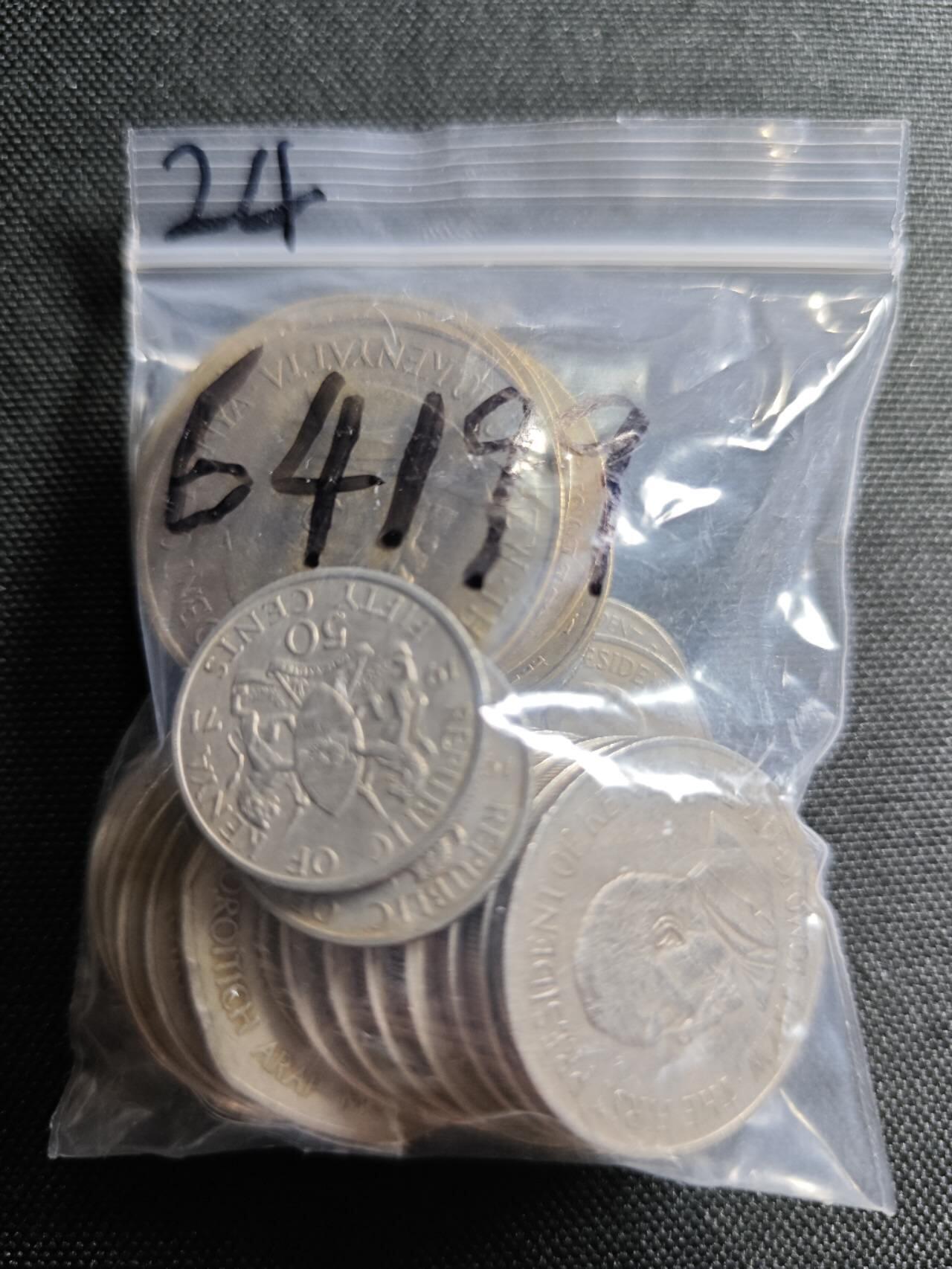 KK钱币收藏小铺  第364场  2月预留时间 周末发货  肯尼亚一组24枚