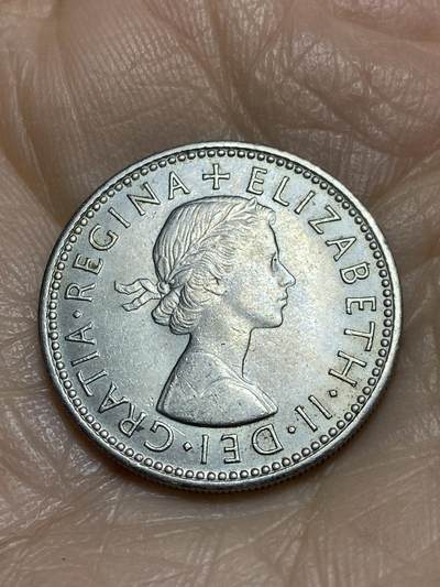 2025年第一百二十三场(总第一百四十九场）外国好品散币(免佣金) 英国🇬🇧1964年1先令(伊丽莎白二世青年桂冠第二版，苏格兰盾徽)