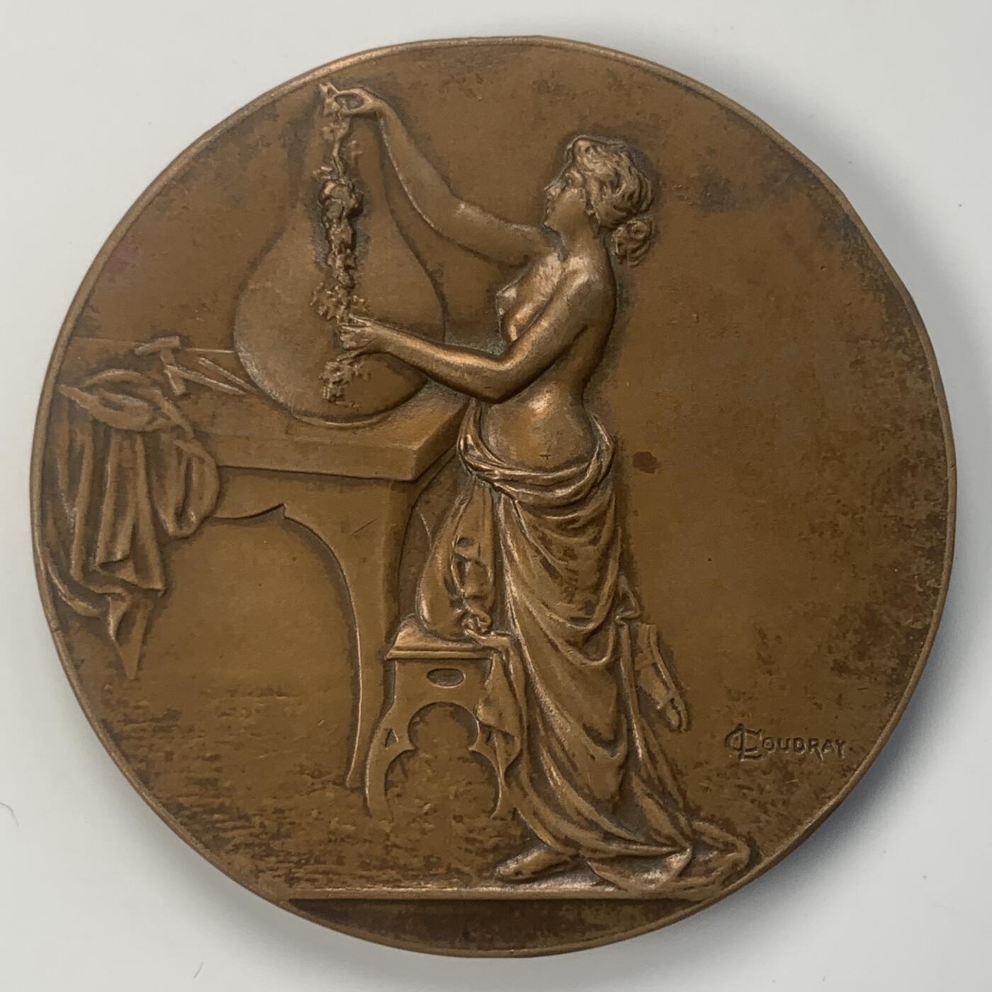 掌中浮雕-藏着的欧洲第040场 1967年新艺术大铜章，50.5mm