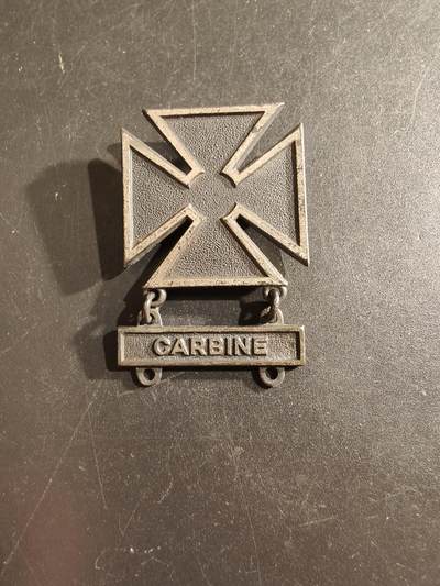 老王徽章第161期 - 美国陆军神射手资格章    二战时期    925银.   卡宾枪勋条    11.2g