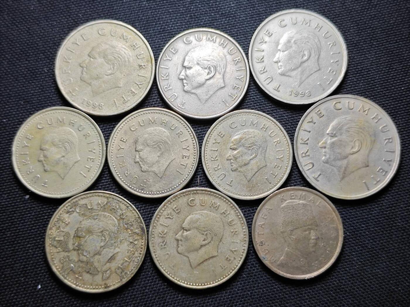 KK钱币收藏小铺  第364场  2月预留时间 周末发货  土耳其一组20枚