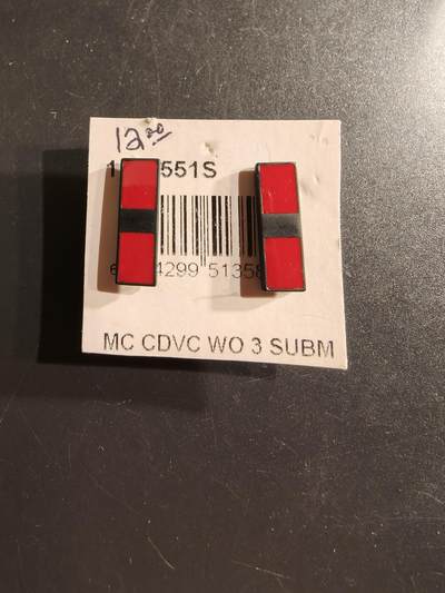 老王徽章第161期 - 美国海军陆战队三级准尉军衔符号